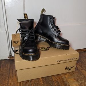 DR MARTENS 101 BEX SMOOTH LEATHER ANKLE BOOTS